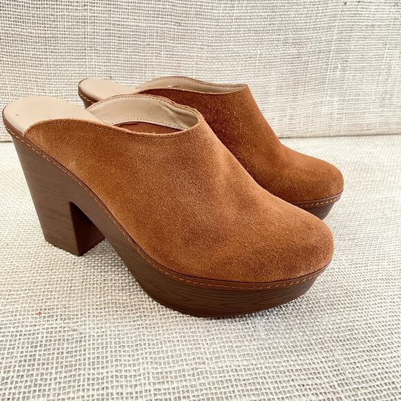Chinese Laundry Suede Mules. Clogs, Platforms, Ladies size 8 - Picture 1 of 7